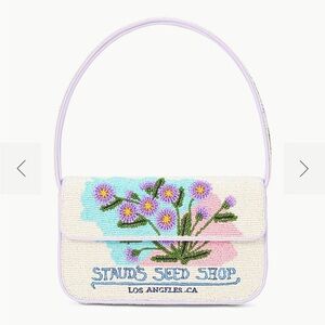 Staud Floral Embroidered Women's Bag - Cream